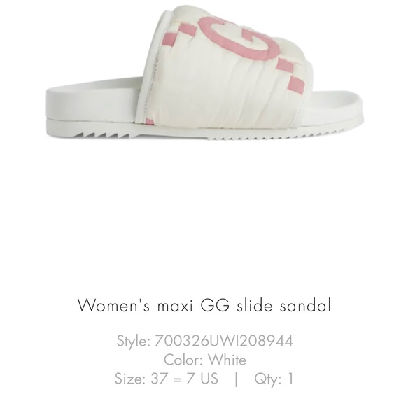 Pre-Fall 2023 Collection Gucci GG Demetra slide. Size 7. Gucci Box and Bag - Picture 2 of 7